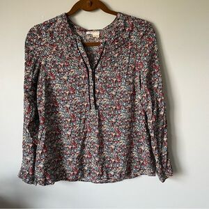 Anthropologie | Meadow Rue  Micro Floral Blouse